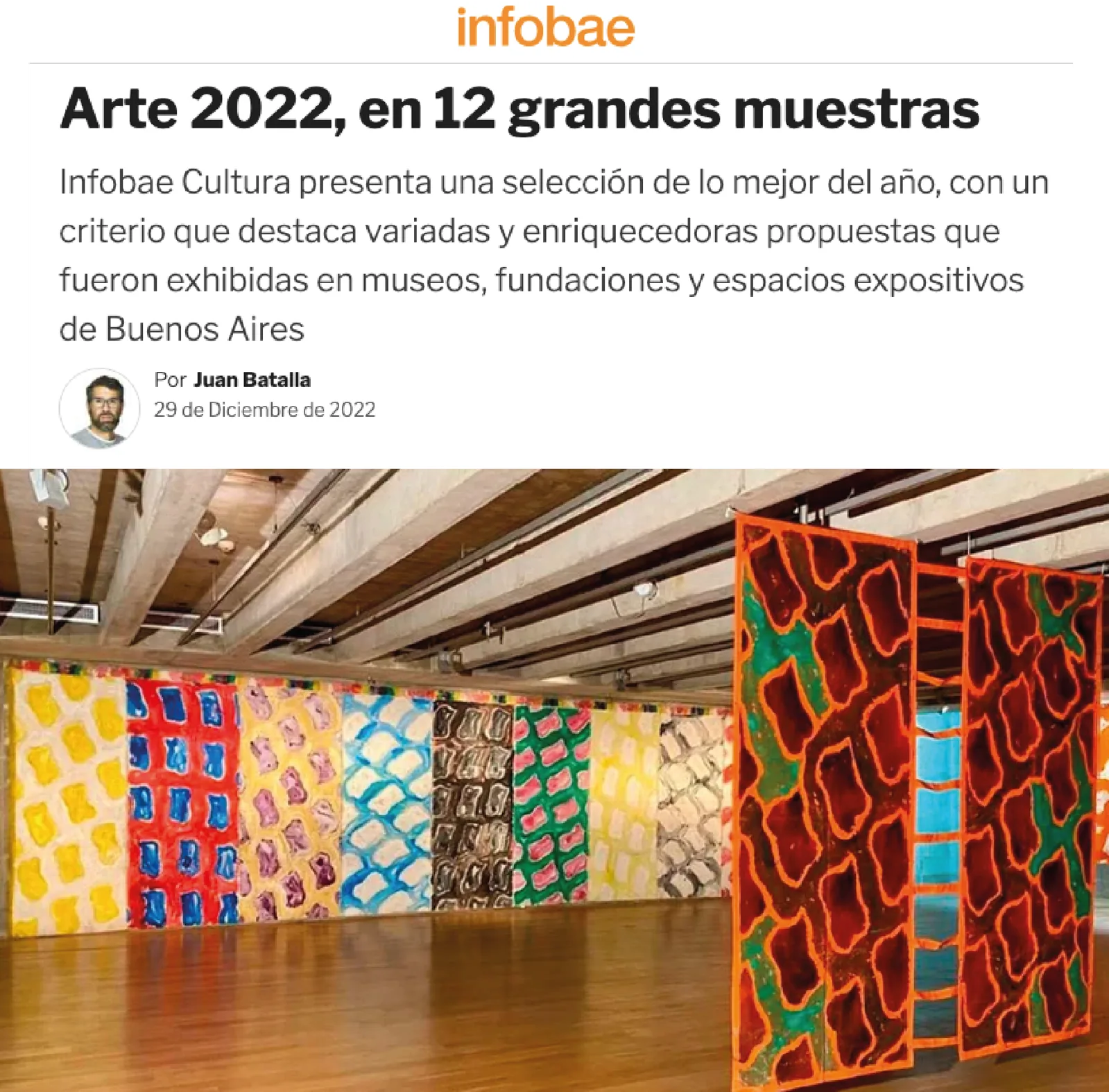 Arte 2022, en 12 grandes muestras