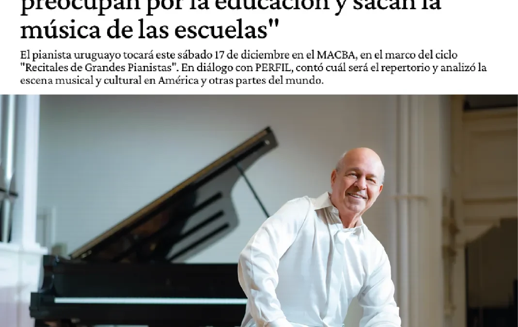 Enrique Graf busca ‘revivir’ el piano: «Se preocupan por la educación y sacan la música de las escuelas»