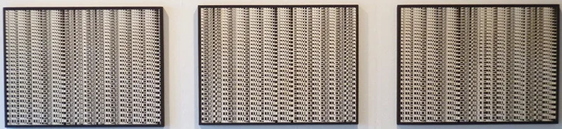 In orizzontale: struttura ritmica in combinatoria. In verticale: struttura con immagini in progressione I,II,III