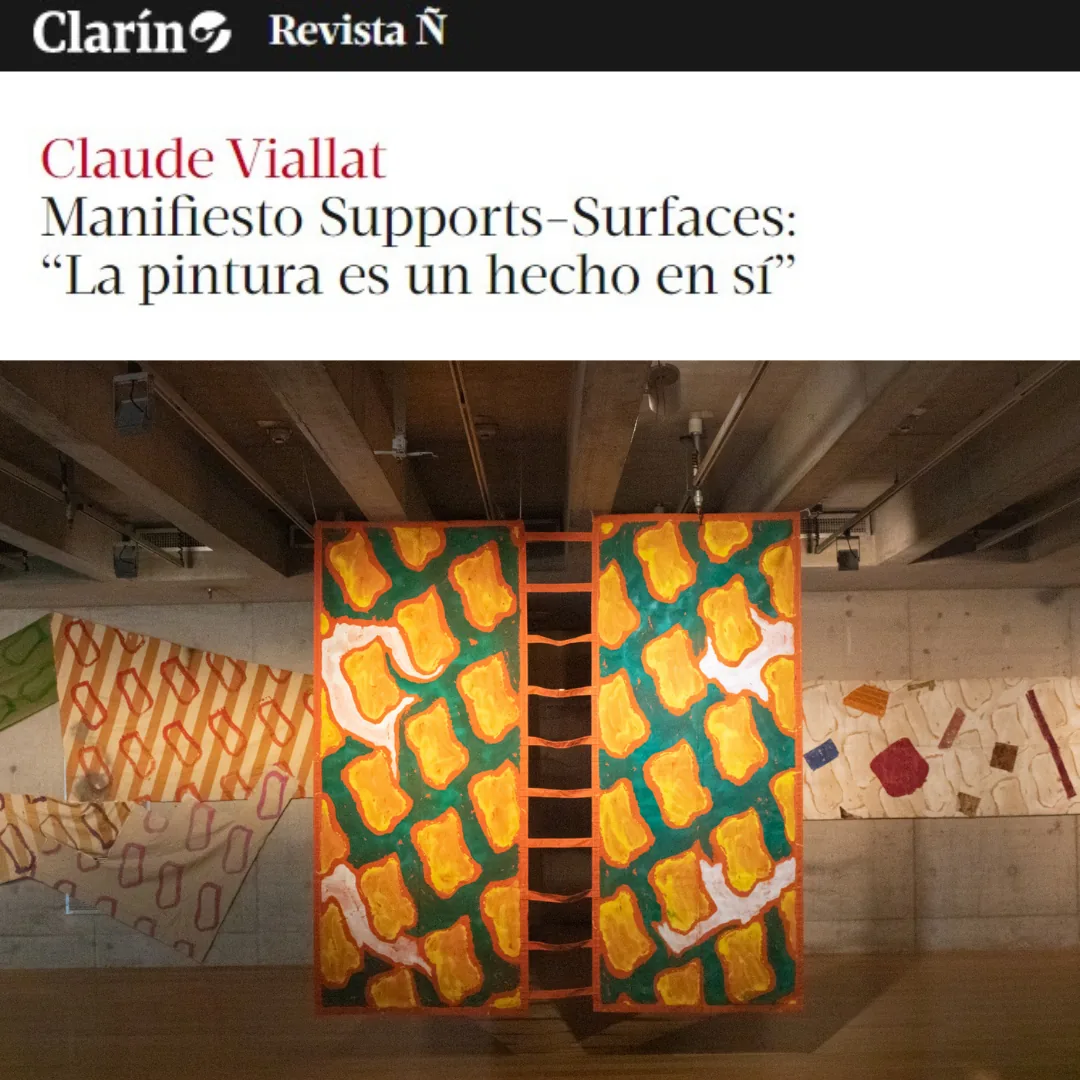 Manifiesto Supports-Surfaces: “La pintura es un hecho en sí”