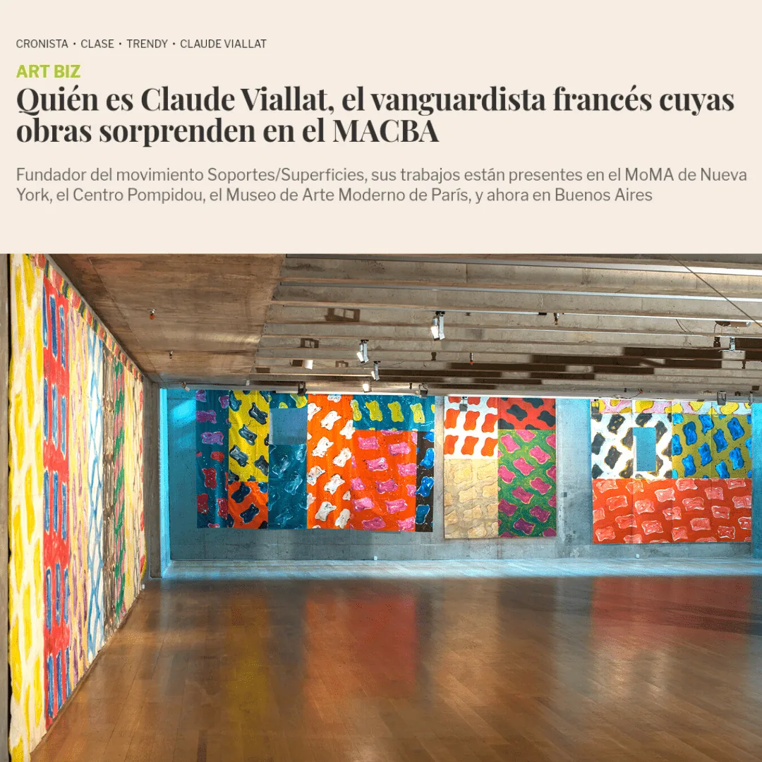 Quién es Claude Viallat, el vanguardista francés cuyas obras sorprenden en el MACBA